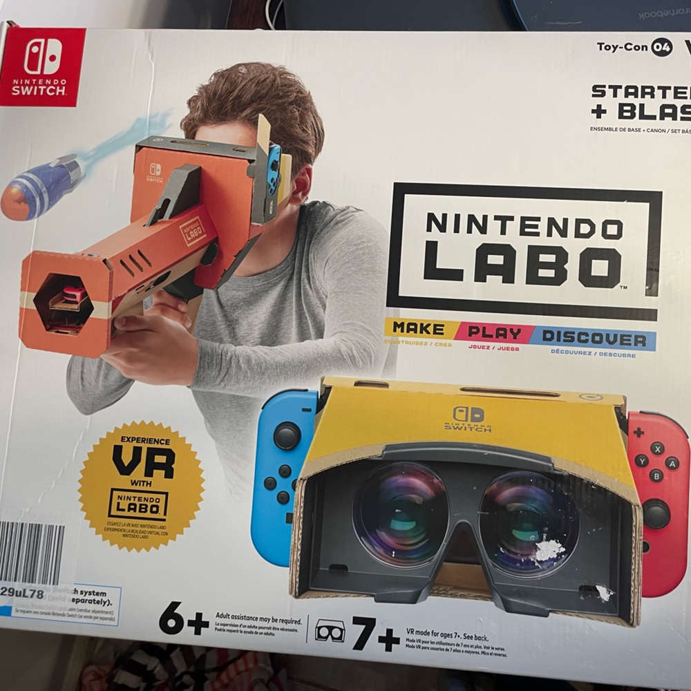 New Nintendo Labo Toy-Con 04 VR Kit Starter Set + Blaster US Version